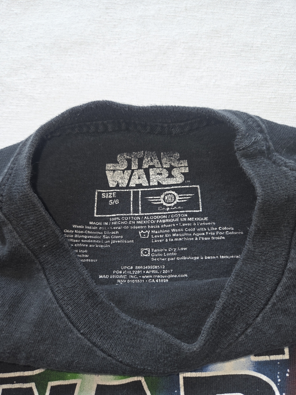 Star Wars Kids Black Graphic Tee - Star Wars Brand